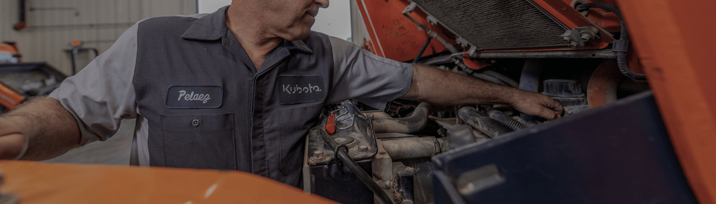 Kubota Service Technician at Work